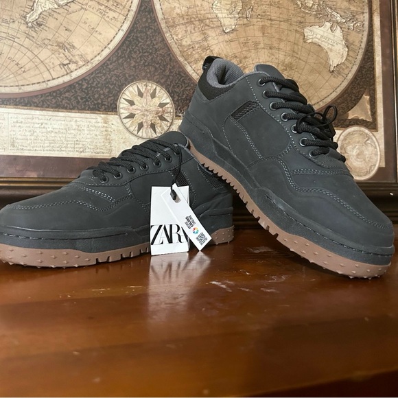 Zara • Slate Gray Z2 Trainer Sneakers - Picture 4 of 7